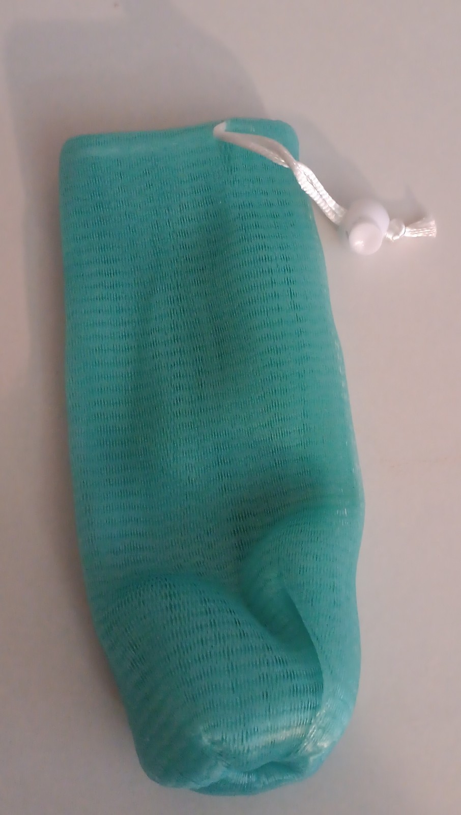 Green Mesh Rectangular Drawstring Storage Bag, 15cm Height, Less Than 5x6in gallery