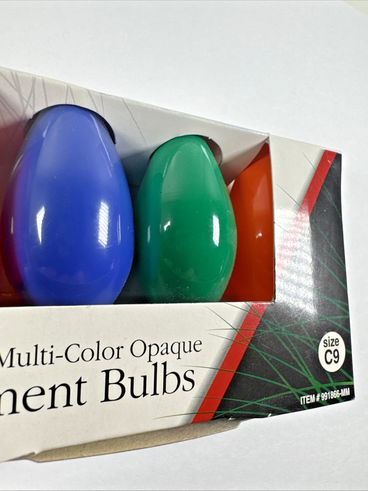 NOS VTG Yule Rite Multicolor Christmas Replacement 4Pk Bulbs C9 Outdoor gallery