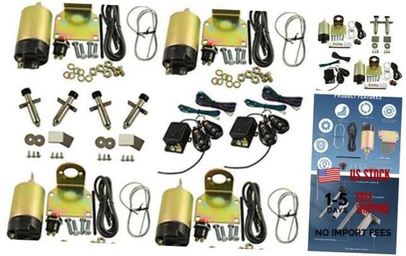 New Shaved Handle Door Popper 4 Door Kit Replacement for 85 Lb with 2 Remotes gallery