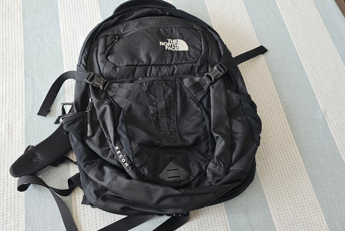 North Face Recon Backpack Black Free Shipping FS