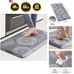 Compact Waterproof Kitchen Floor Mat – 17.3″ x 28″ Non-Slip & Easy to Clean