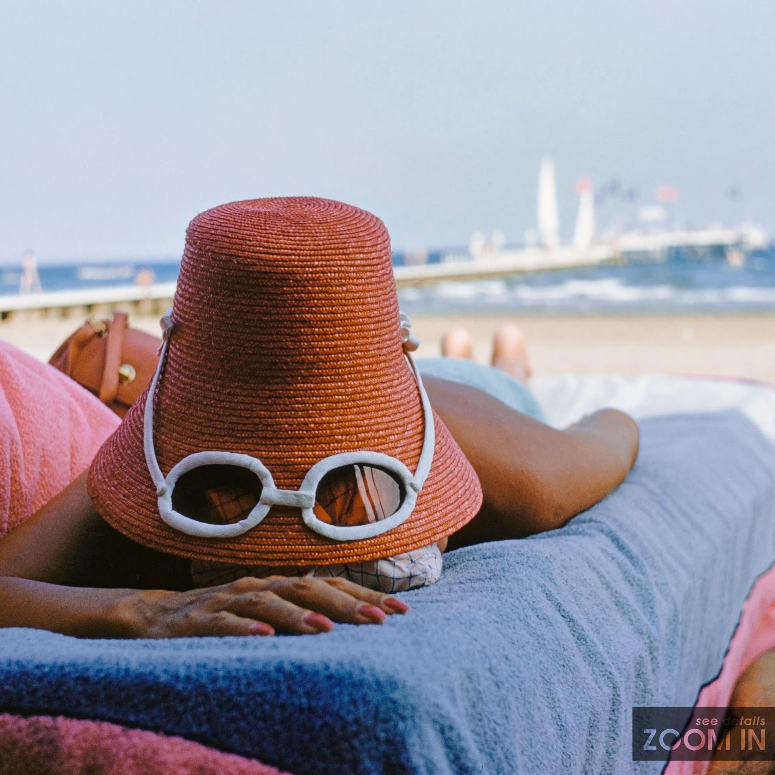 Slim Aarons Sunbathing in Venice Poster Vintage Photography Print - Unframed gallery