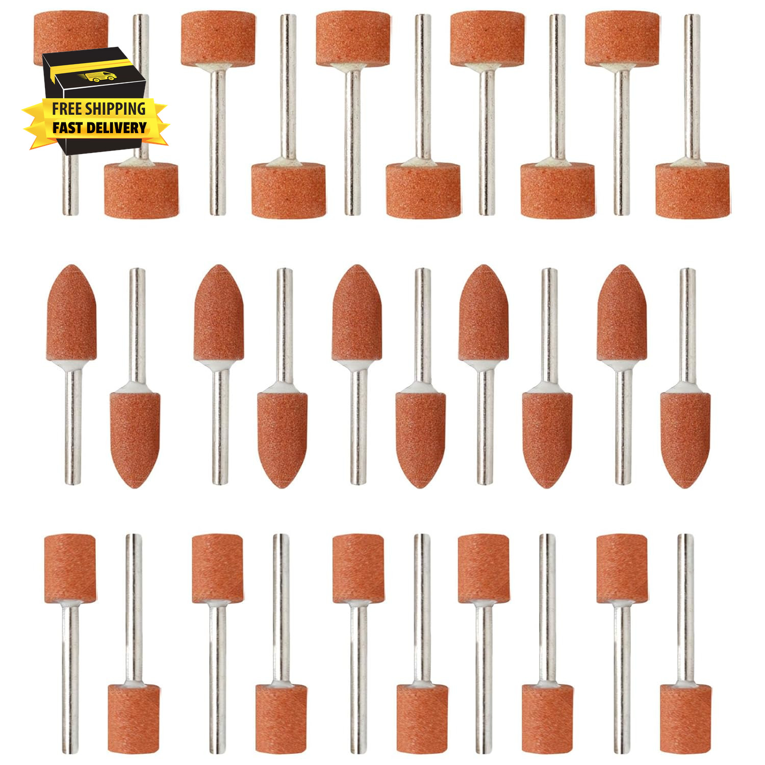 30Pcs Sanding Bits for Dremel Rotary Tool Grinding Stones Sanding Drill Bits wit gallery