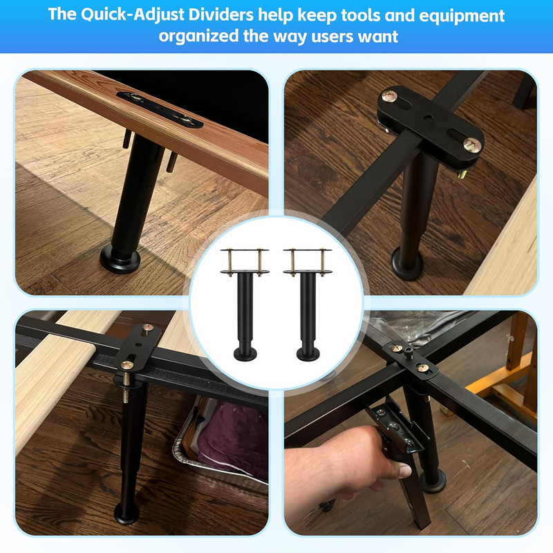 2-Pack Bed Frame Support Legs Stabilizer Replacement Universal Slat Reinforcemen gallery