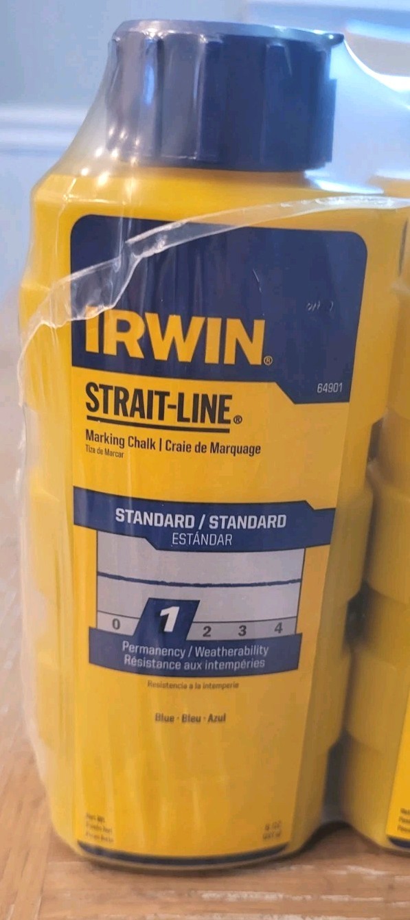 IRWIN 64901 Strait-Line Blue Level 1 Marking Chalk 8 oz. ( 6 Pack) Great Value gallery