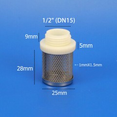 Strainer-Suction and Sump Filter, Stainless Steel Mesh Male Thread 1/2″ to 4″