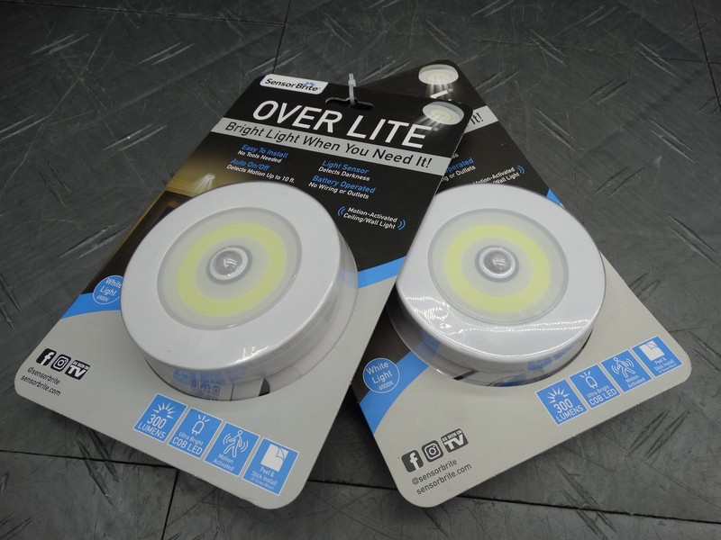 Sensor Brite Over Lite Motion Activated LED Ceiling Light 300 Lumens (Lot of 2) gallery