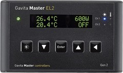 Gavita Master Controller EL2 Gen 2 Black – Dual Zone Lighting Control, LCD Displ