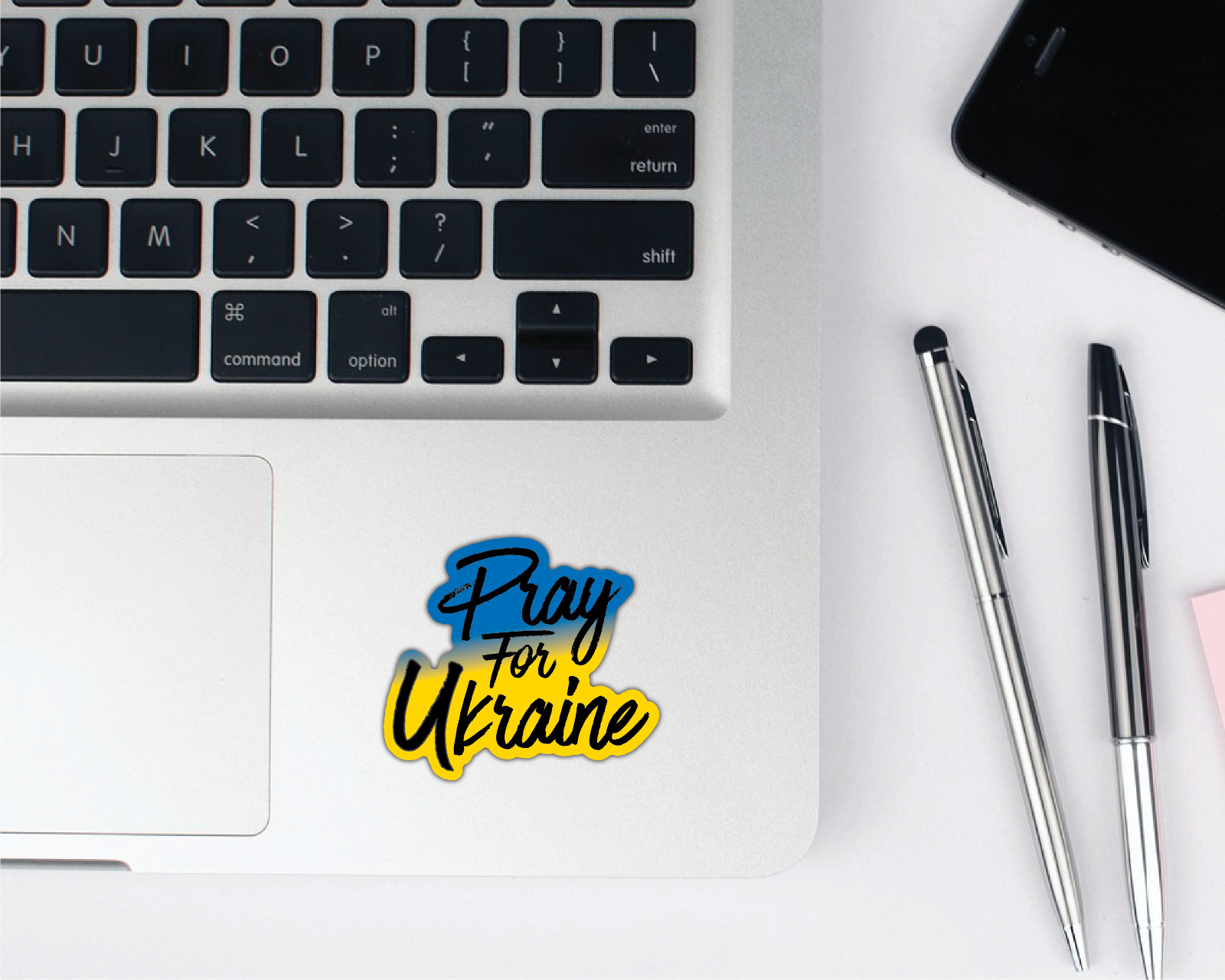 UKRAINE Flag Sticker Decal Vinyl Laptop cell phone Car Window Pray for Ukrainian gallery
