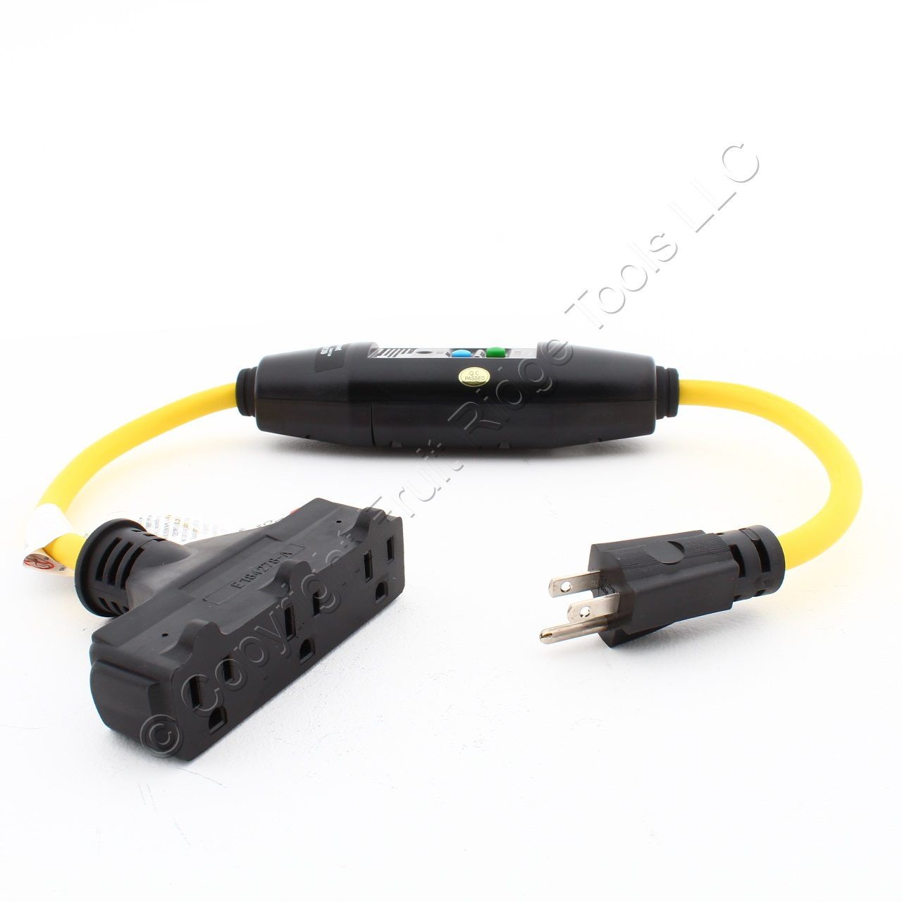 Eaton In-Line 2ft Portable 12/3 Gfci Cordset 3R 15A 3-Tap Auto Reset Gfi11A139 gallery