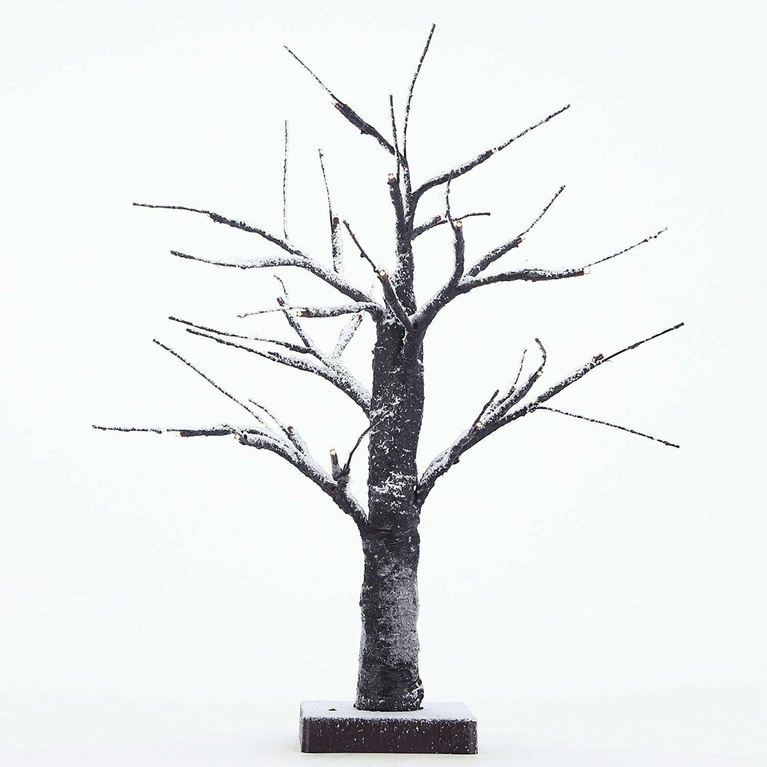 MaximalPower™ LED Snow Bonsai Tree Light 15 Inch Tabletop Lamp w/ 24 Lights gallery