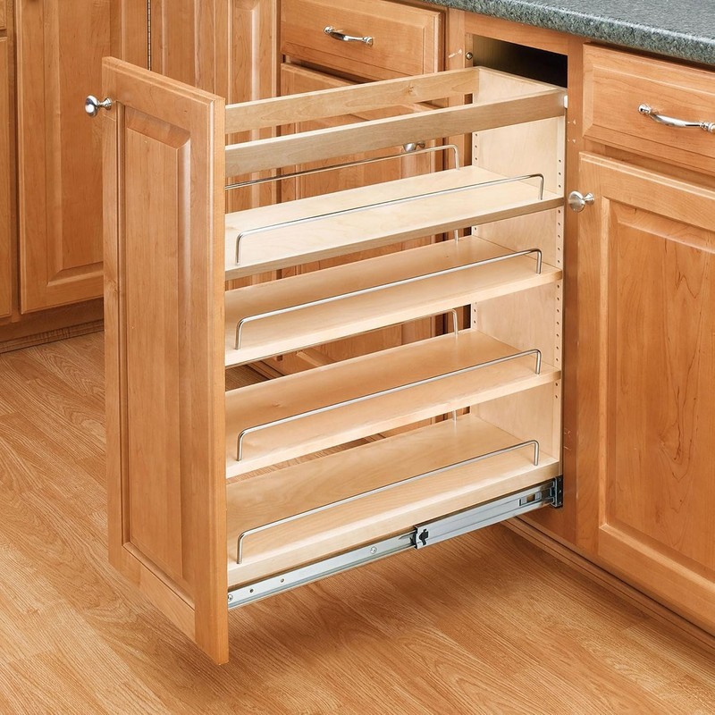 Rev-A-Shelf 6.5 in Pullout Kitchen Cabinet Storage Organizer Slide Out 448-BC-6 gallery