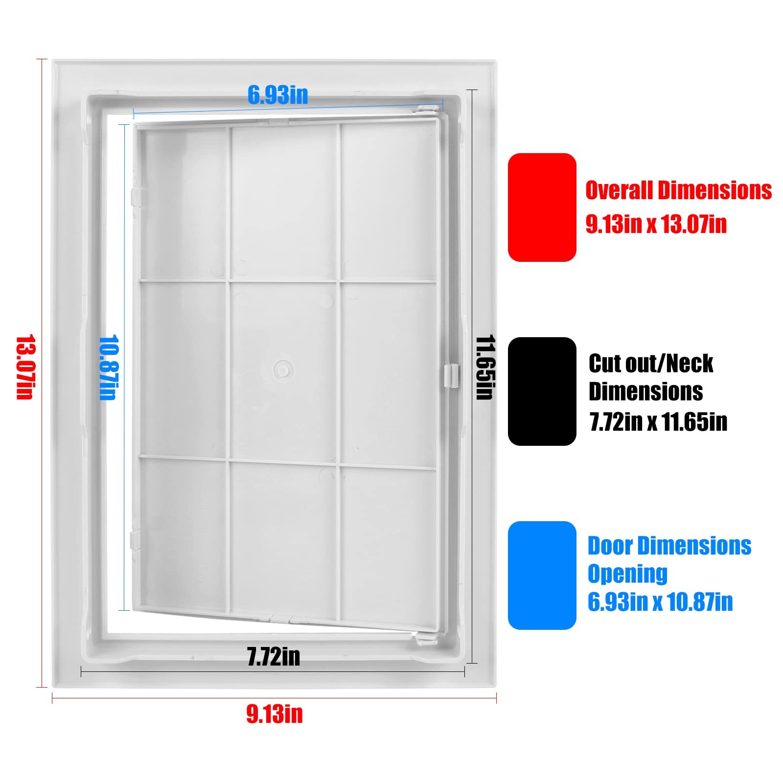 8x12 Plastic Access Panel Hinged Wall Door for Drywall Ceiling gallery