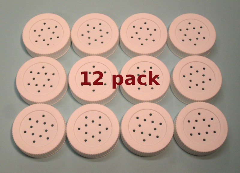 salt & pepper 4oz shaker replacement lid, mini mason jars, white screw on, Bulk gallery