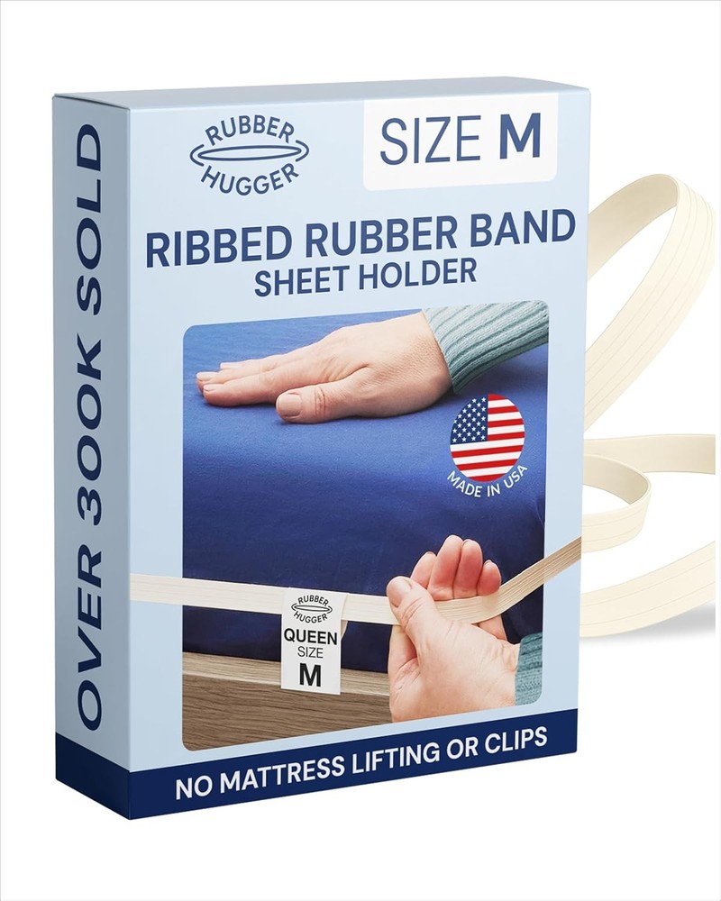 Medium Size Elastic Bed Sheet Holder Ribbed Rubber Band
