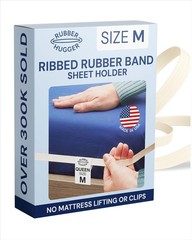 Medium Size Elastic Bed Sheet Holder Ribbed Rubber Band