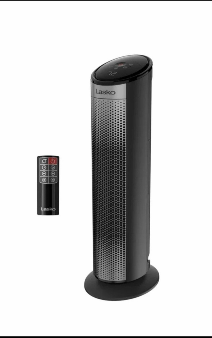 Lasko 1500W 22" Digital Ceramic Tower Space Heater with Child Lock & Remote gallery