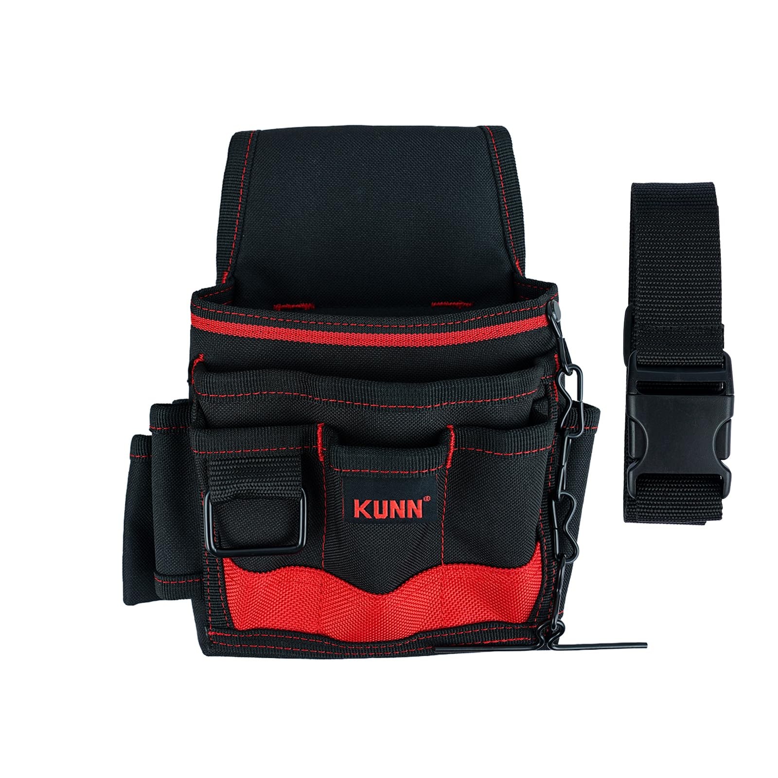 KUNN Electrician Tool Pouch - Durable Small Basic Maintenance Red gallery