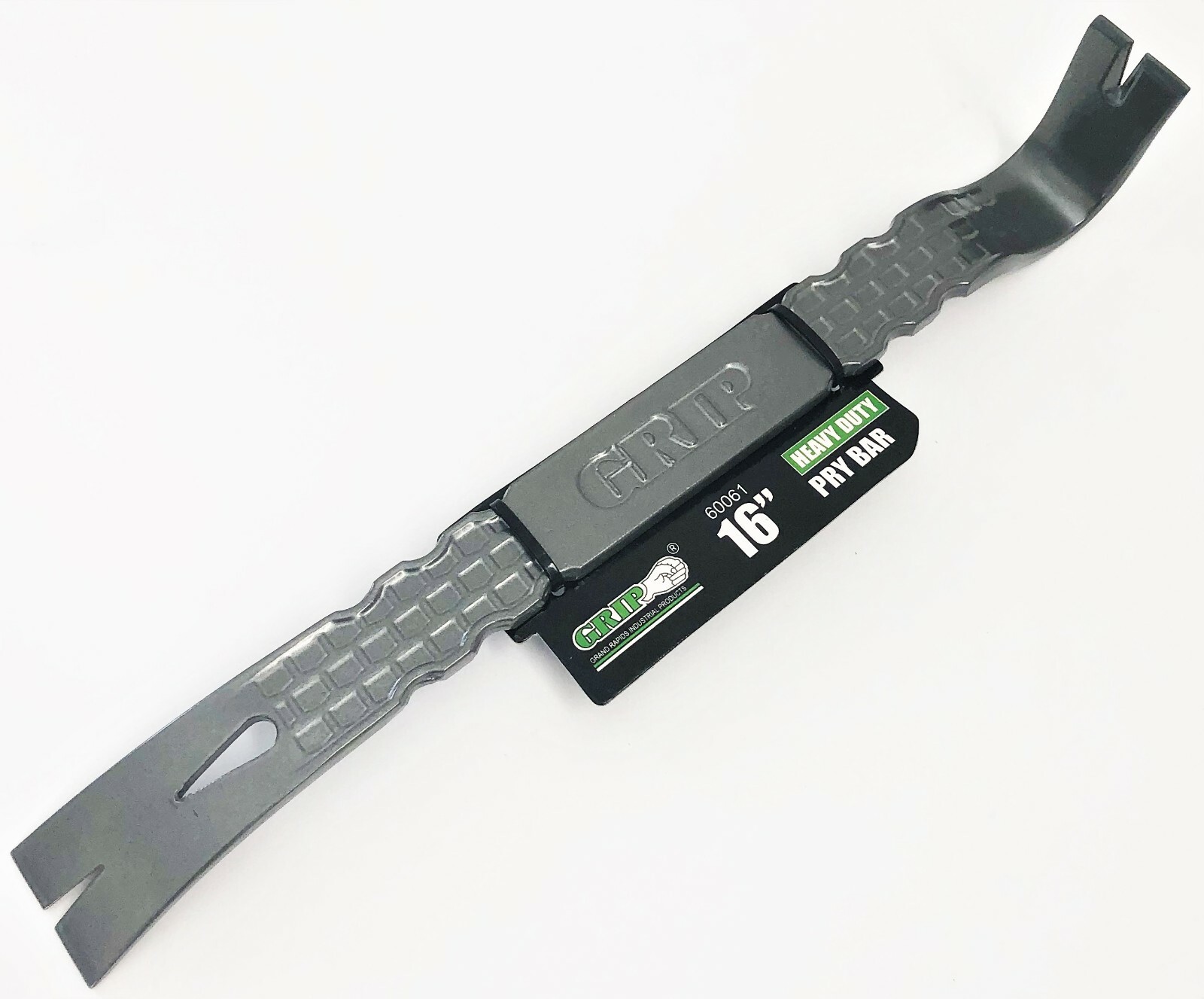 GRIP TOOLS HEAVY DUTY 16" PRYBAR FLAT PRY BAR NAIL PULLER FORGED STEEL #60061 gallery