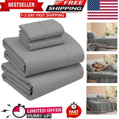 100% Cotton Percale Sheets Queen Size – Crisp Cooling Bed Sheets for Hot Slee…