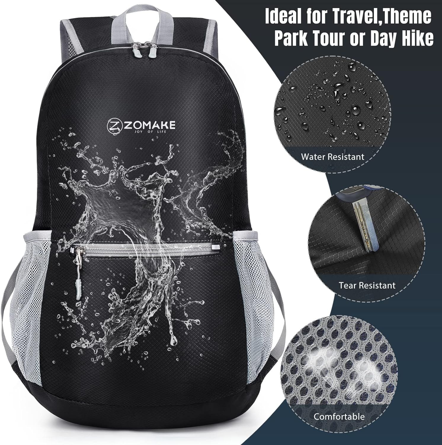 20L Hiking Backpack Packable Lightweight Daypack Bag 4