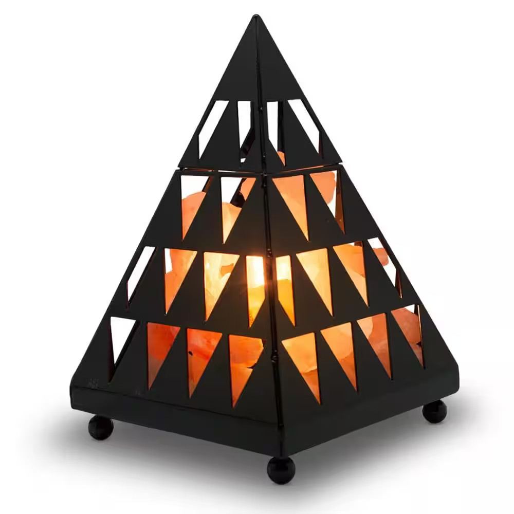 7.8 in. Unique Pyramid Salt Lamp - Himalayan Glow Therapy Salt Lamp gallery