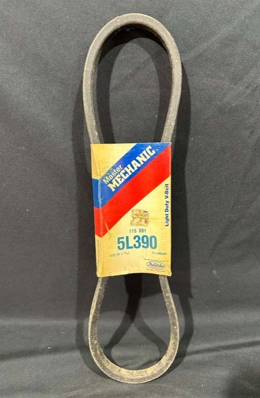 New Master Mechanic 5L390 Replacement Light Duty Belt 21/32" x 39" V Belt 115881 gallery