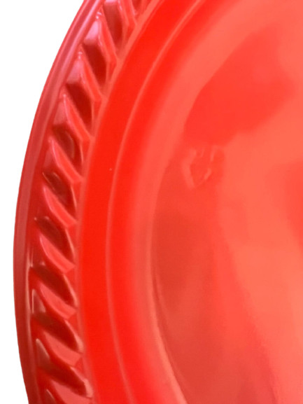 Nicole Fantini's Ideal Reusable Plastic Plates Red 7" For All Parties 100 Count gallery
