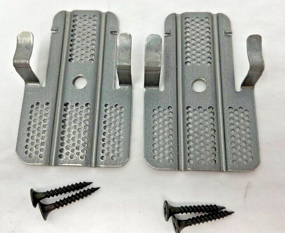 1/2" or 5/8" Drywall Sheetrock Hole Repair Clips Brackets w/screws 2, 4, 8 pack