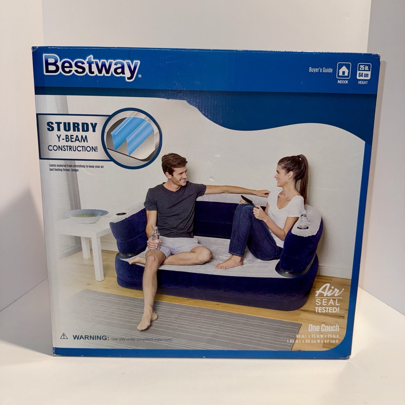 Bestway Deluxe Inflatable Air Couch 65x35x25 #75058E New in Box gallery
