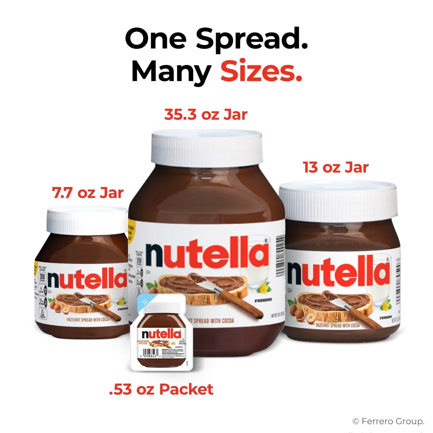 2 PACK - Nutella Hazelnut Spread With Cocoa, 26.5 oz Great Price Free Shipping gallery