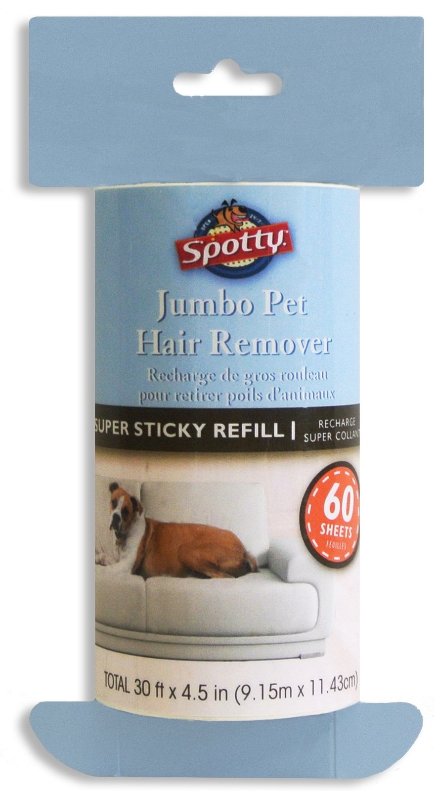 Spotty Jumbo Extra Sticky, Adhesive Lint Roller Refill, (Pack of 1), White gallery