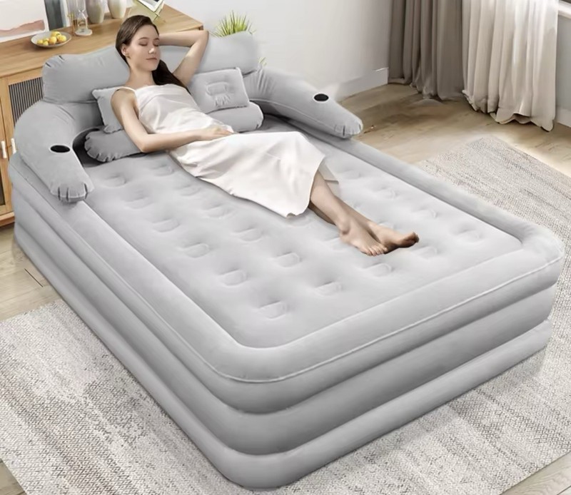Camping Air bed 2 Persons Inflatable Mattress Camping Folding Home Indoor gallery