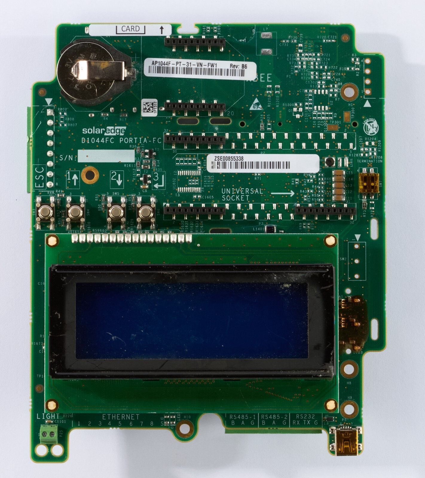 Solaredge AP1044F-PT-31-VN-FW1 Inverter Comm Card & LCD Display Module D1044FC gallery