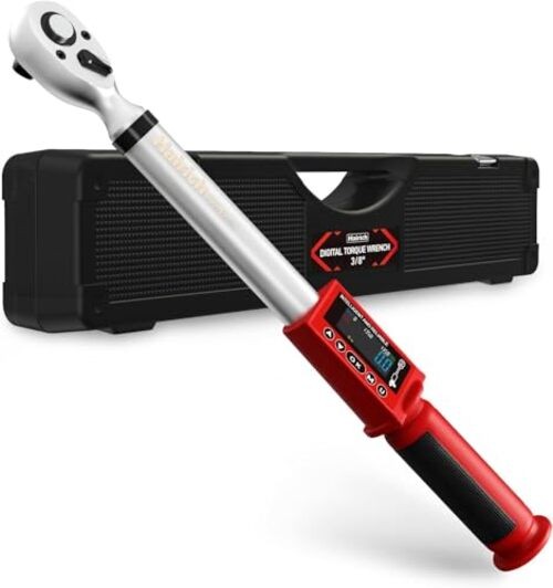 Electric Torque Wrench, 3/8 Digital Torque Wrench, 5-100FT-LB/0 Red gallery