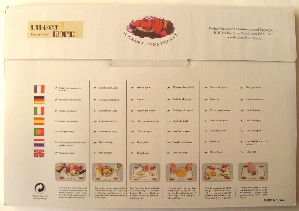 Tempered Glass Cutting Board KITCHEN ART COUNTER SAVER Choose Your Pattern gallery