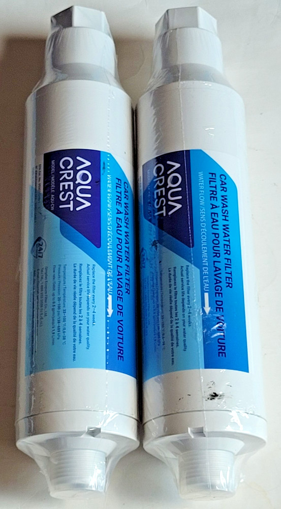 AQUA CREST Inline Water Filter, Dedicated for Car Washing, Window &Yard Cleaning