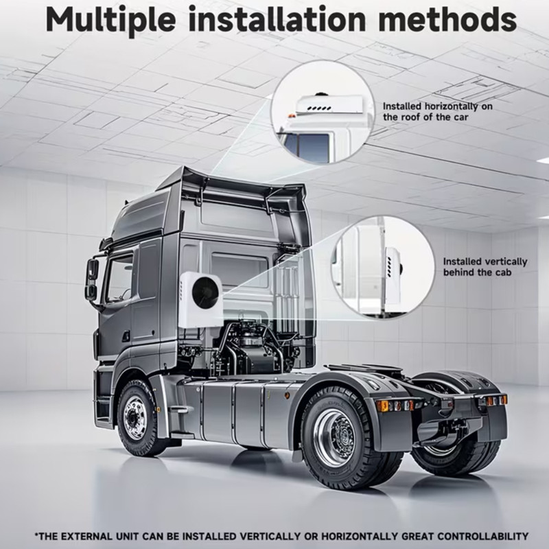 12V Low Power Draw RV AC, 12000BTU Split Air Conditioner for Truck, Camper, Van gallery