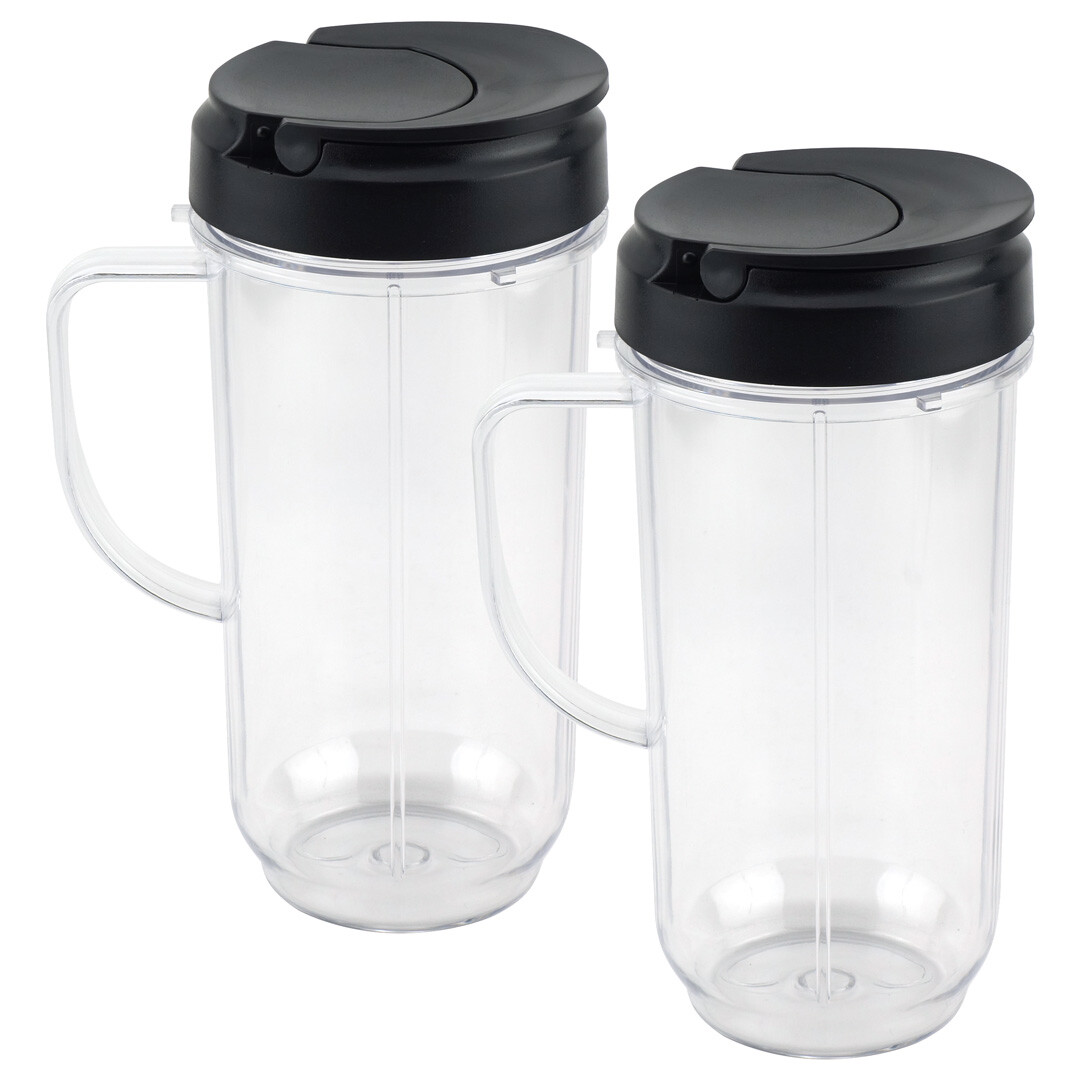 2 Pack 22 oz Tall Cup with To-Go Lid Replacement Part Magic Bullet 250W MB1001 gallery