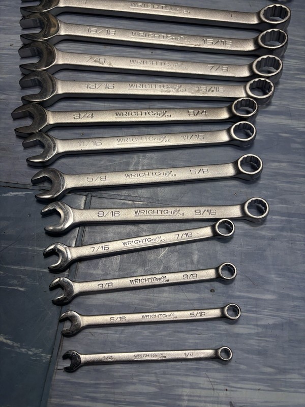 Wright Tool WrightGrip 2.0 SAE Combination Wrench Set Non-Ratcheting 13pc gallery