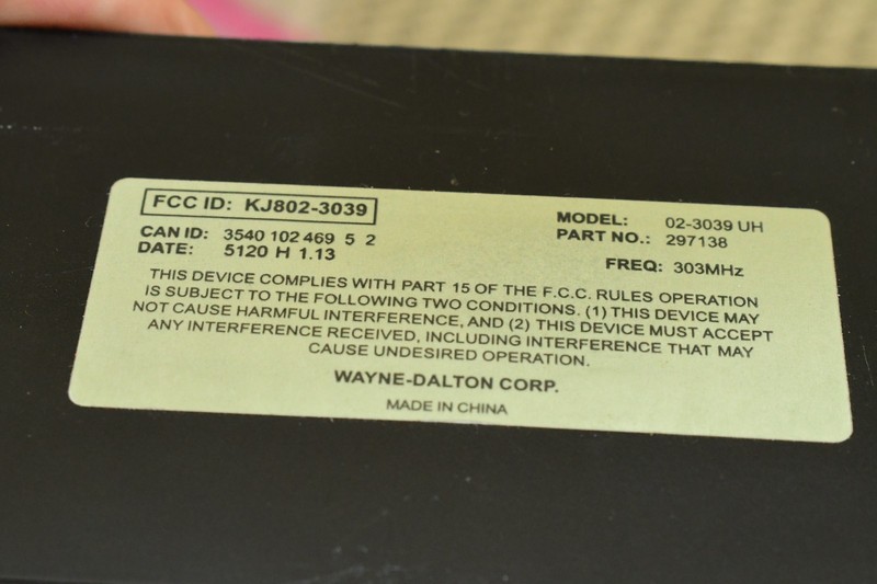 Wayne Dalton 297138 Wireless Keyless Entry Keypad 303Mhz for Garage Openers gallery