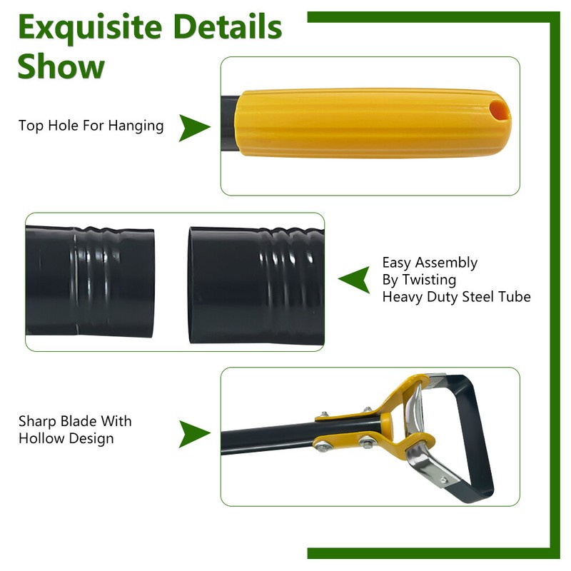 47-79 inch Adjustable Weeding Loop Stirrup Hoe - Outdoor Long Handle Garden Tool gallery