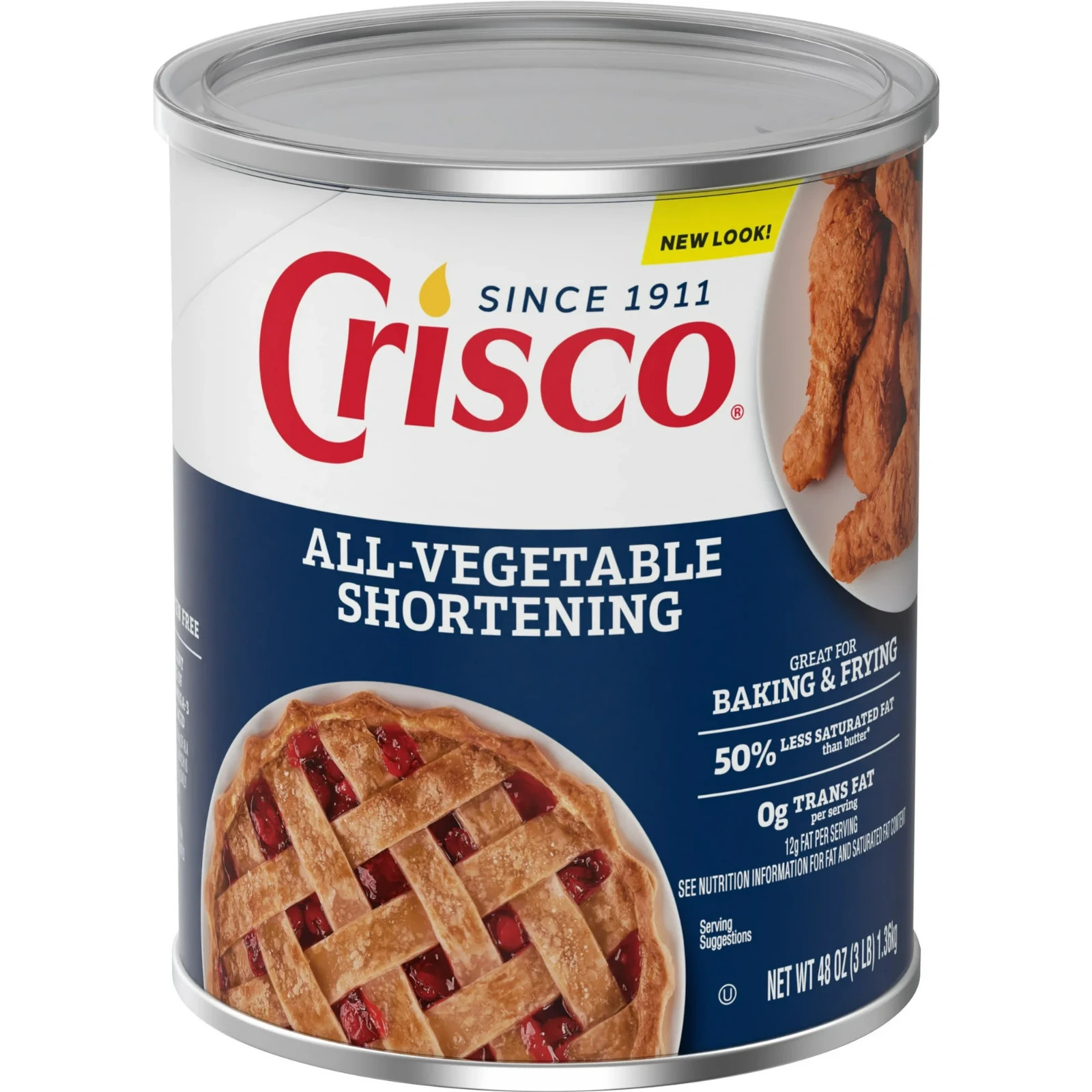 Crisco All-Vegetable Shortening, 48 oz gallery