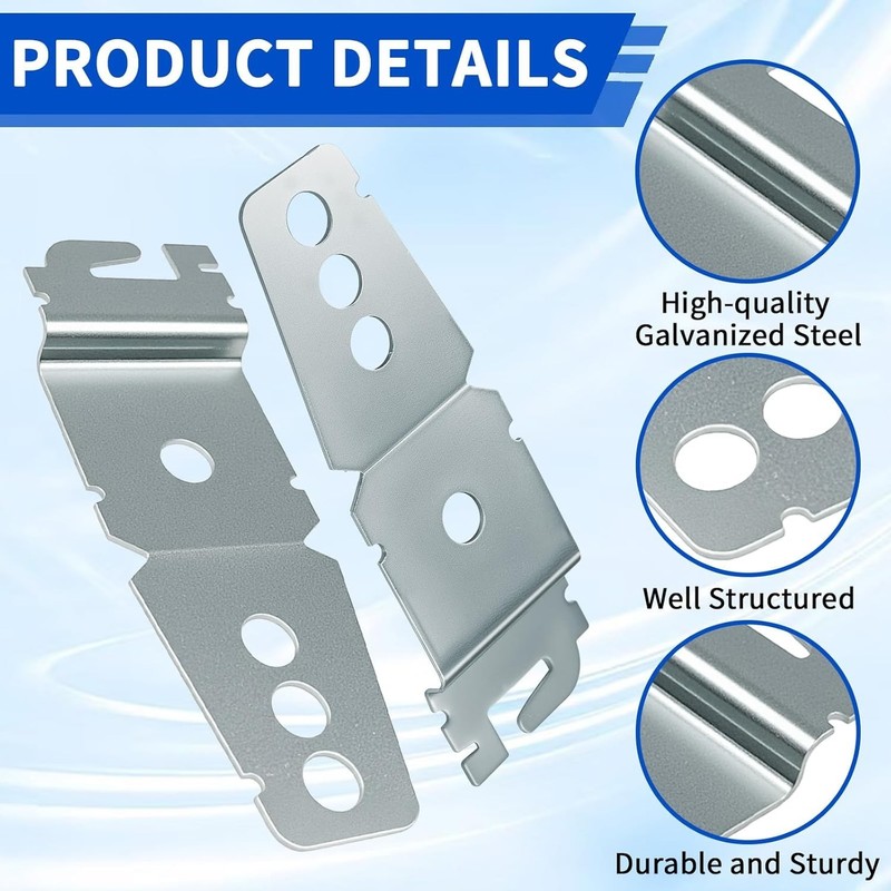 Dishwasher Mounting Brackets 2 Pack - Universal Fit for Major Brands gallery
