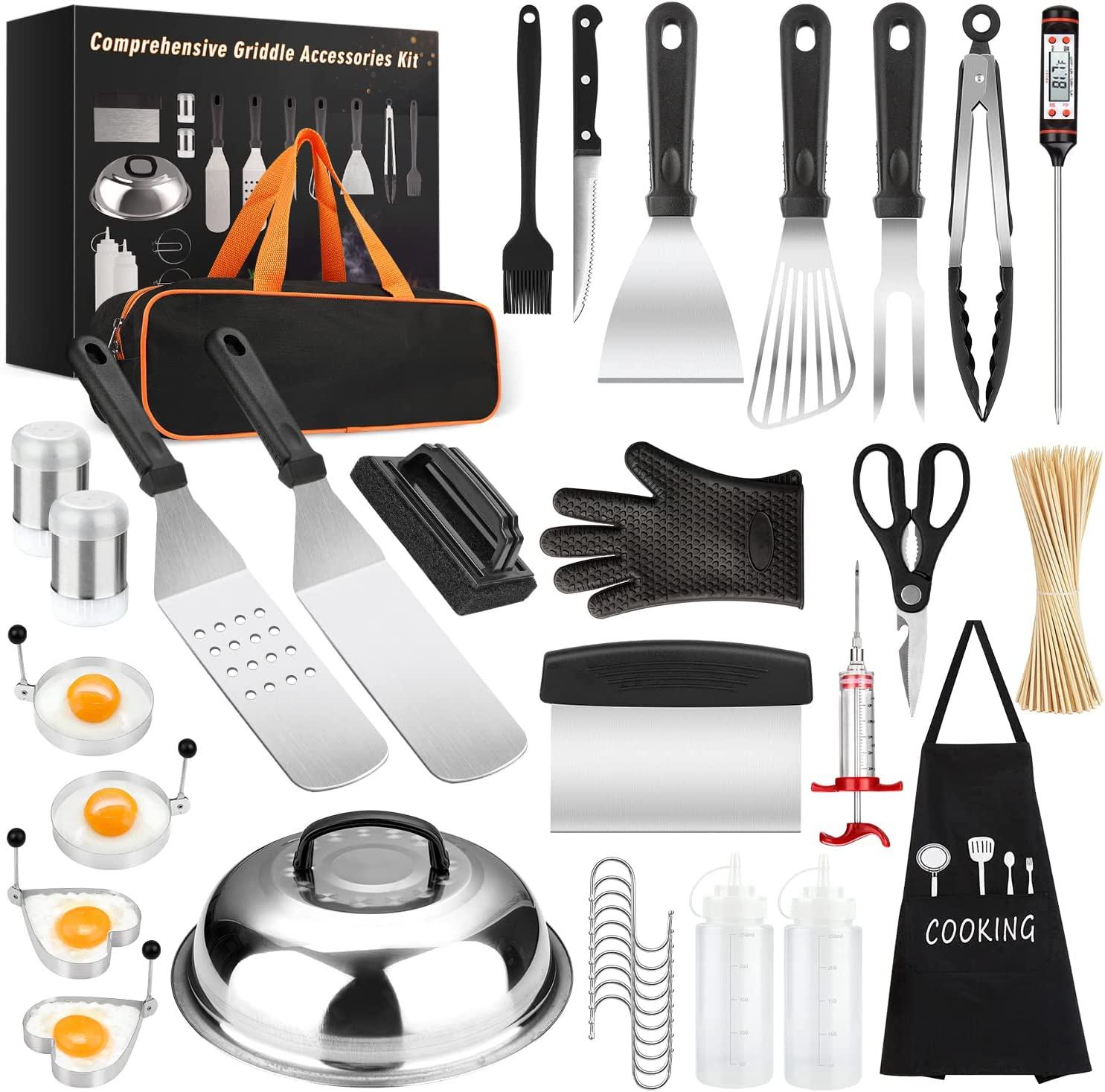 Griddle Accessories Kit, 135 Pcs Griddle Grill Tools Set for Blackstone and Camp gallery