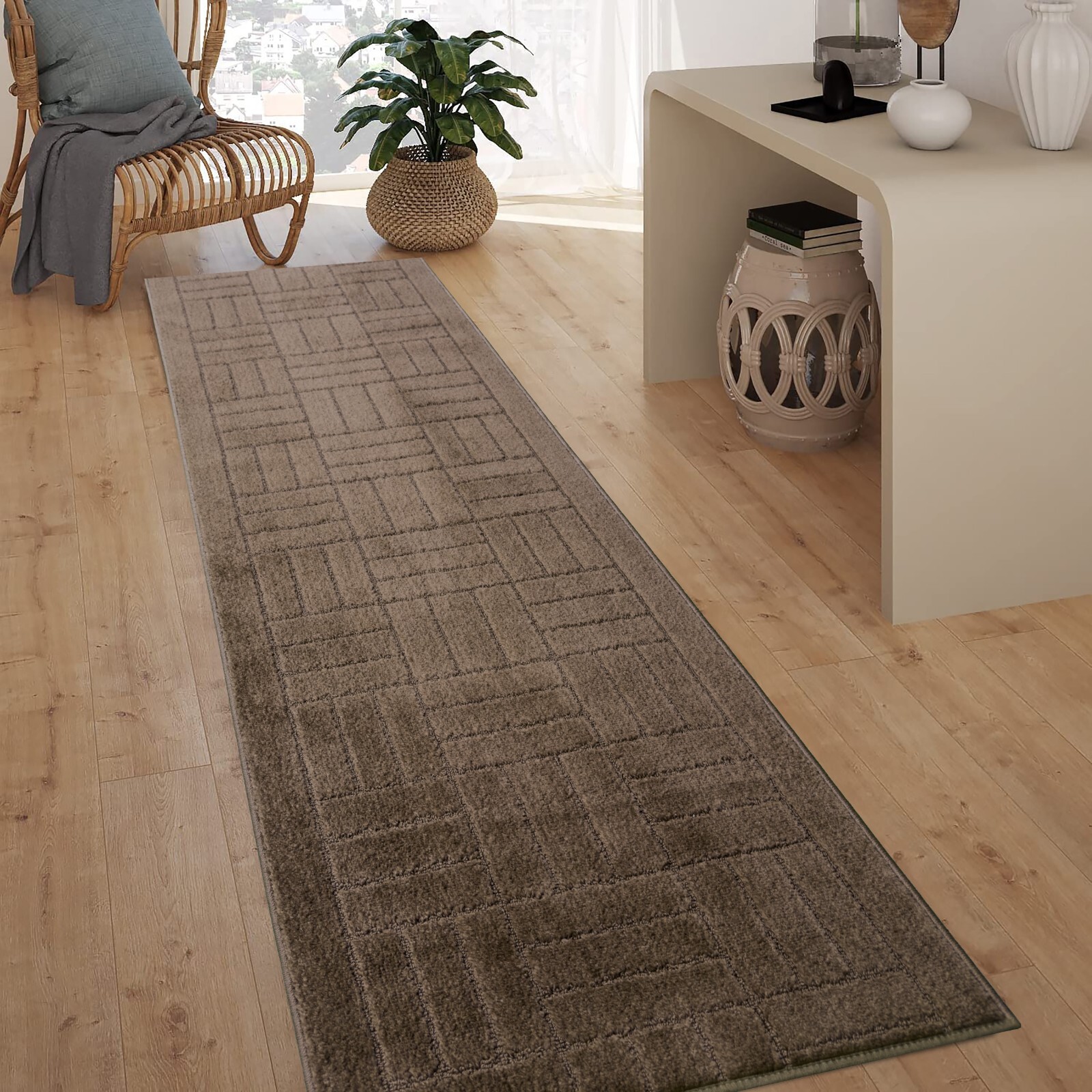 Non-slip, Machine Washable, Hallway, Kitchen Runner Rug, Your Choice of Length gallery