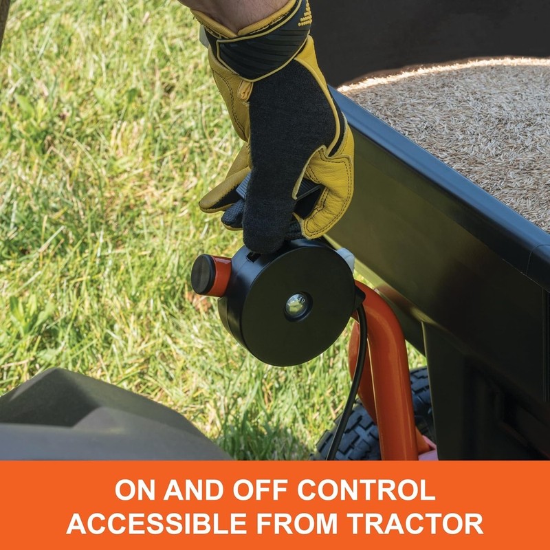 Versatile 85 lb. Tow Spreader with Cable Control – Perfect for Lawn Maintenance gallery
