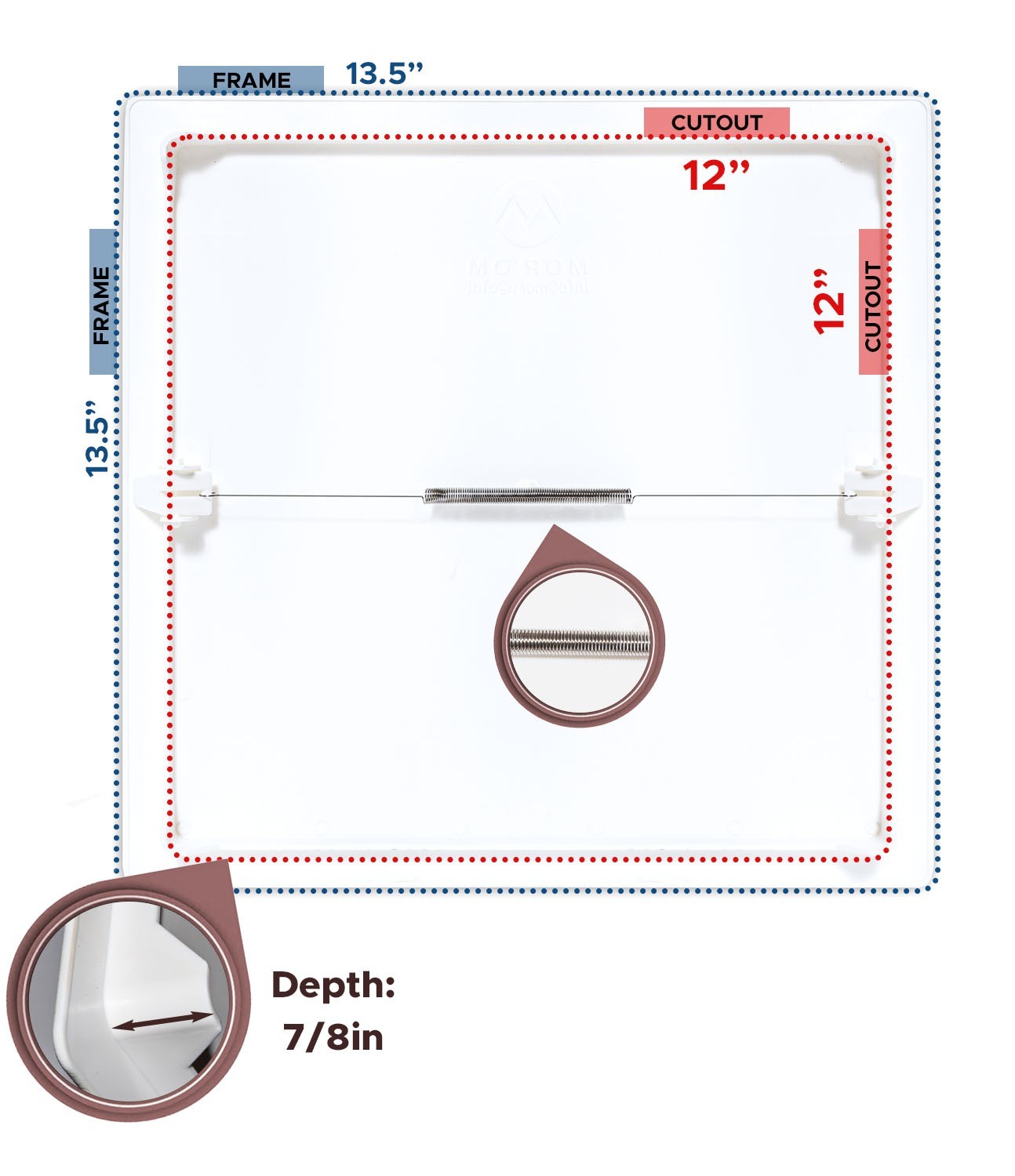 Morvat 12x12 Spring Access Panel for Drywall & Ceiling gallery