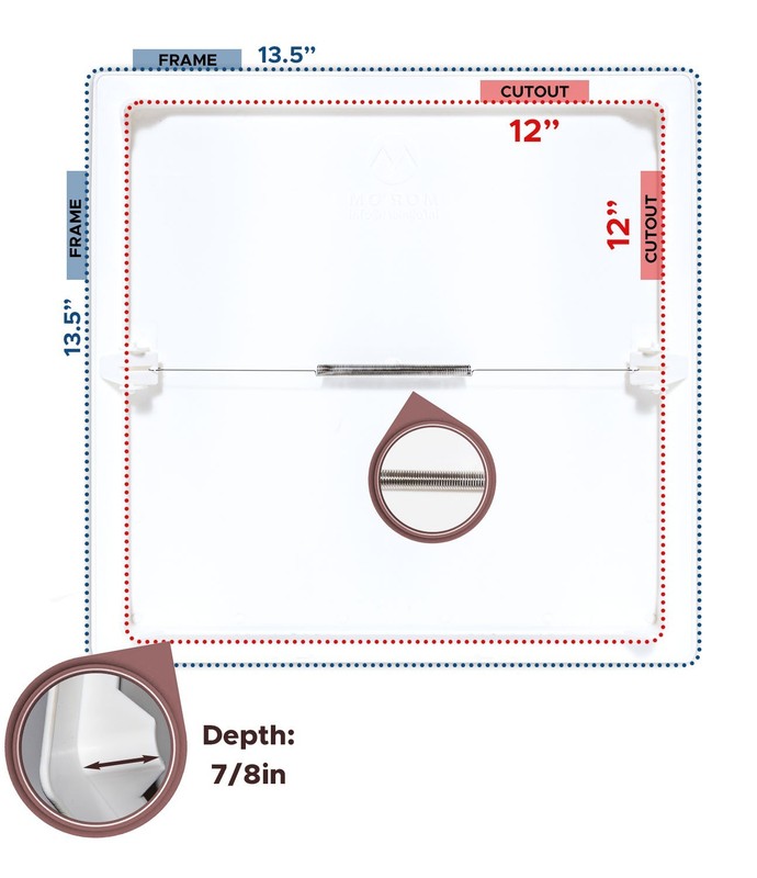 Morvat 12x12 Spring Access Panel for Drywall & Ceiling gallery