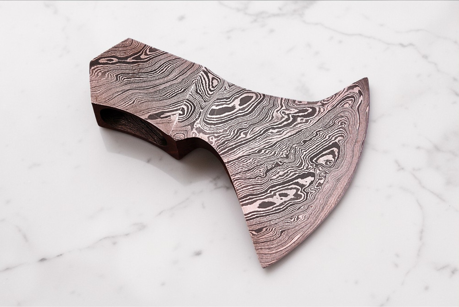 CUSTOM MADE HAND FORGED DAMASCUS STEEL AXE HEAD HATCHET / TOMAHAWK 931 gallery
